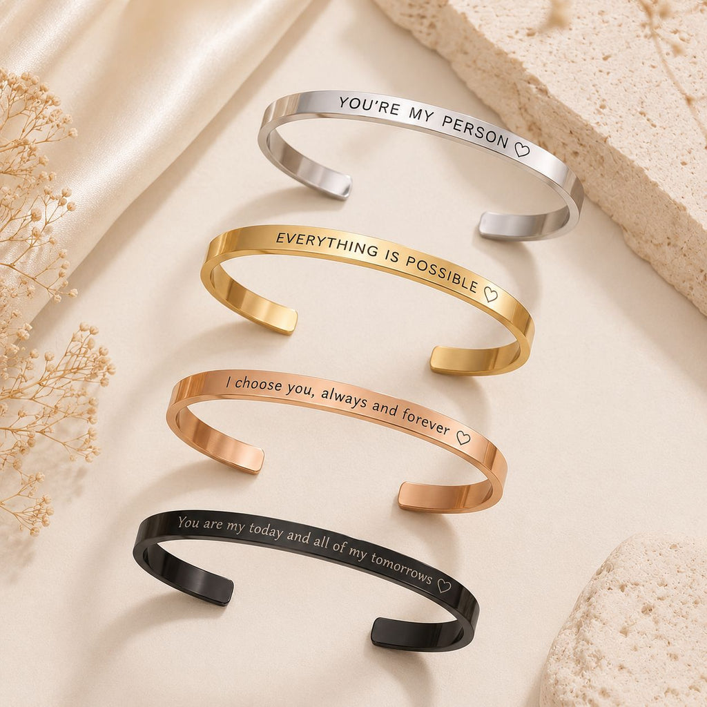 Lumèa - Bracciale rigido personalizzato con incisione