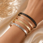 Lumèa - Bracciale rigido personalizzato con incisione